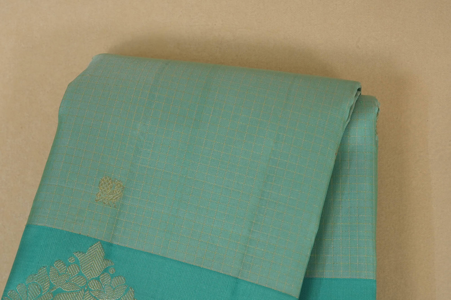Light Sky Blue Kanchipuram Silk Saree body