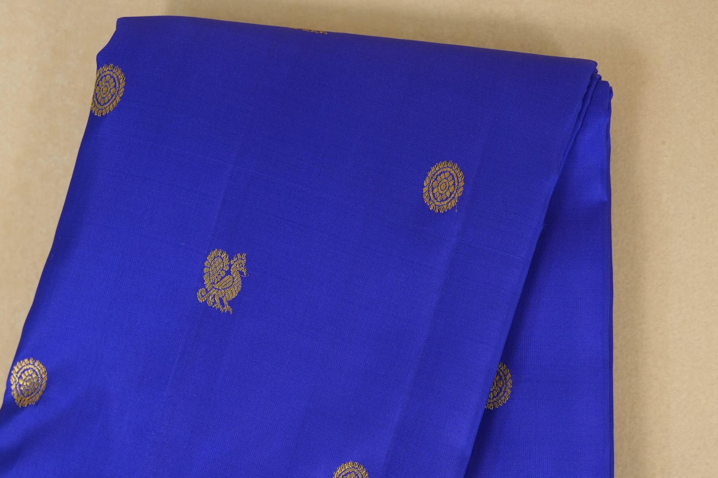 Blue Kanchipuram Silk Saree body
