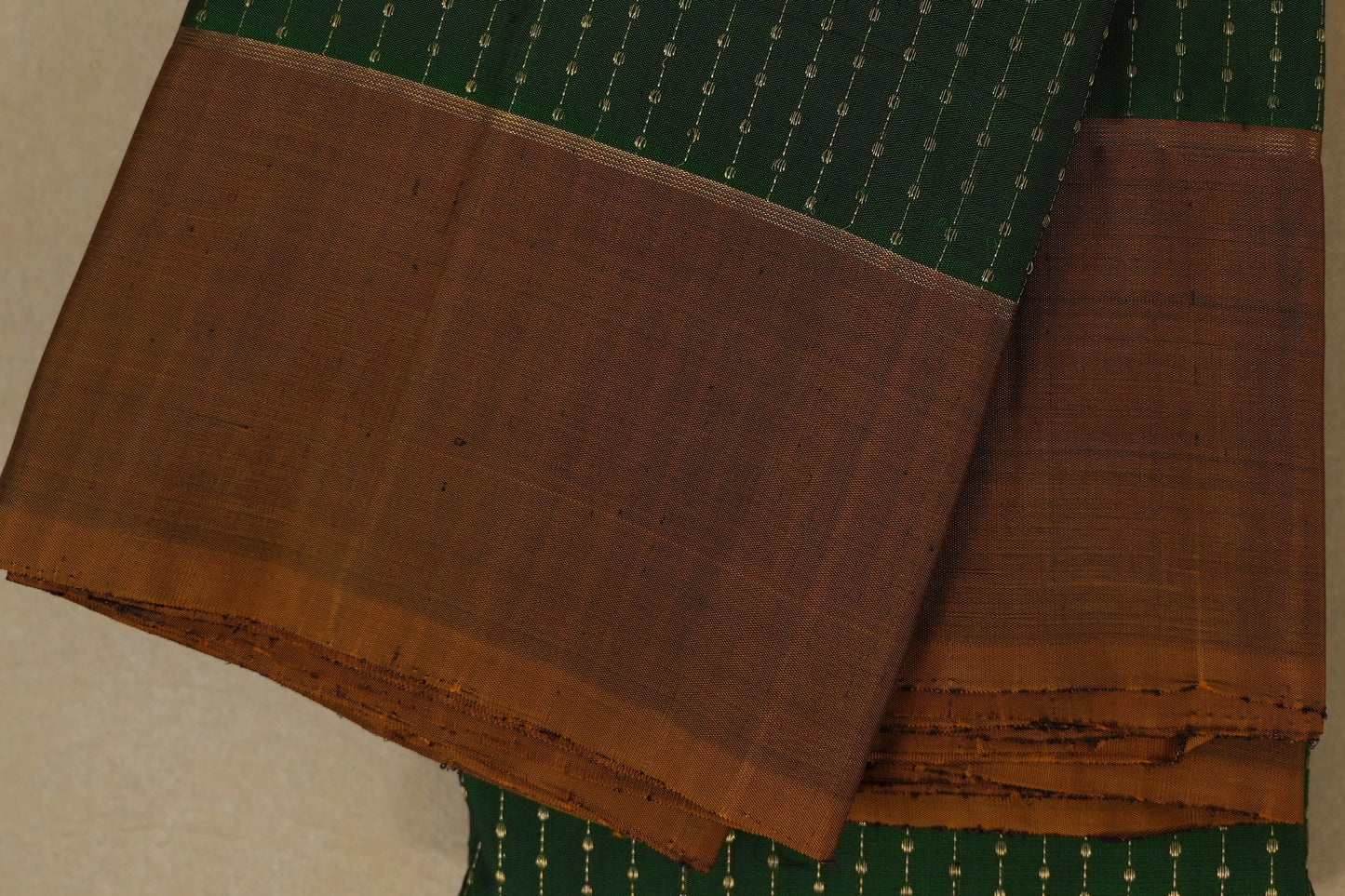 Green Kanchipuram Silk Saree border