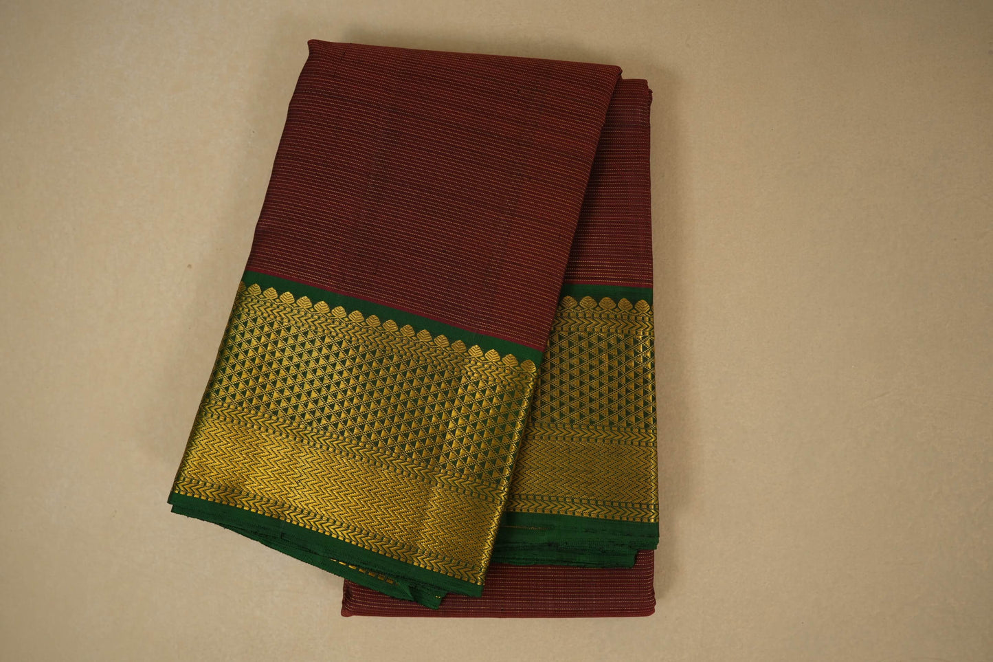 Coffee Brown Kanjivaram Silk Saree