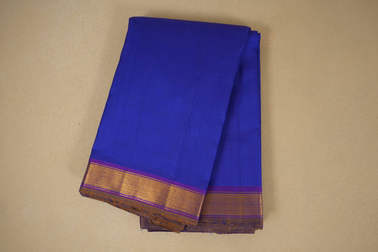 Navy Blue Kanjivaram Silk Saree