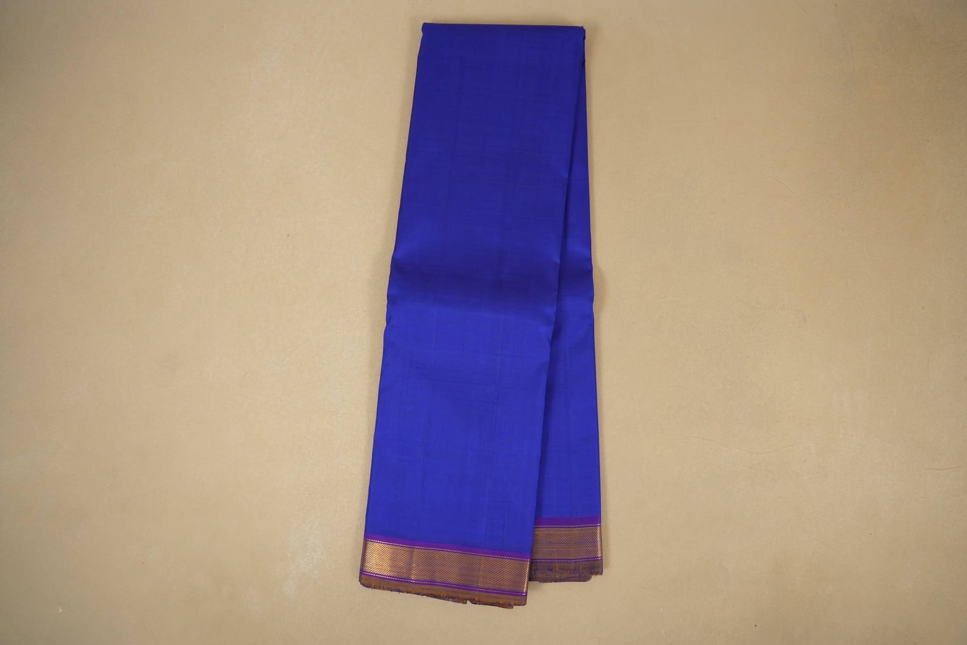 Navy Blue Kanjchipuram Silk Saree