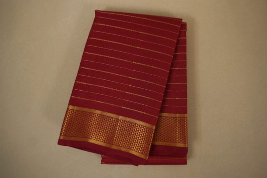 Maroon Kanjivaram Silk Saree