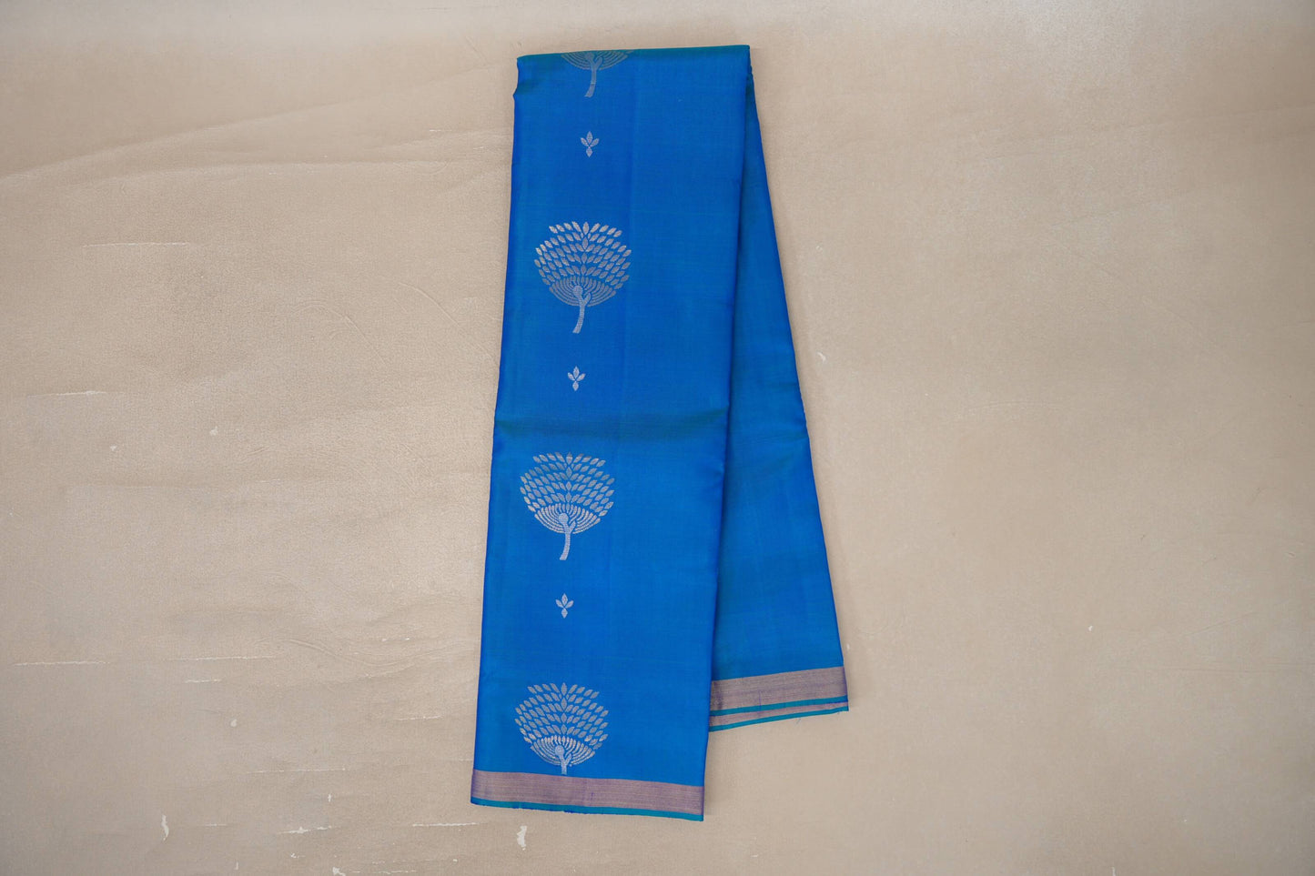 Peacock Blue Light Weight Kanchipuram Silk Saree by Shreenivas Silks PSSR0110022