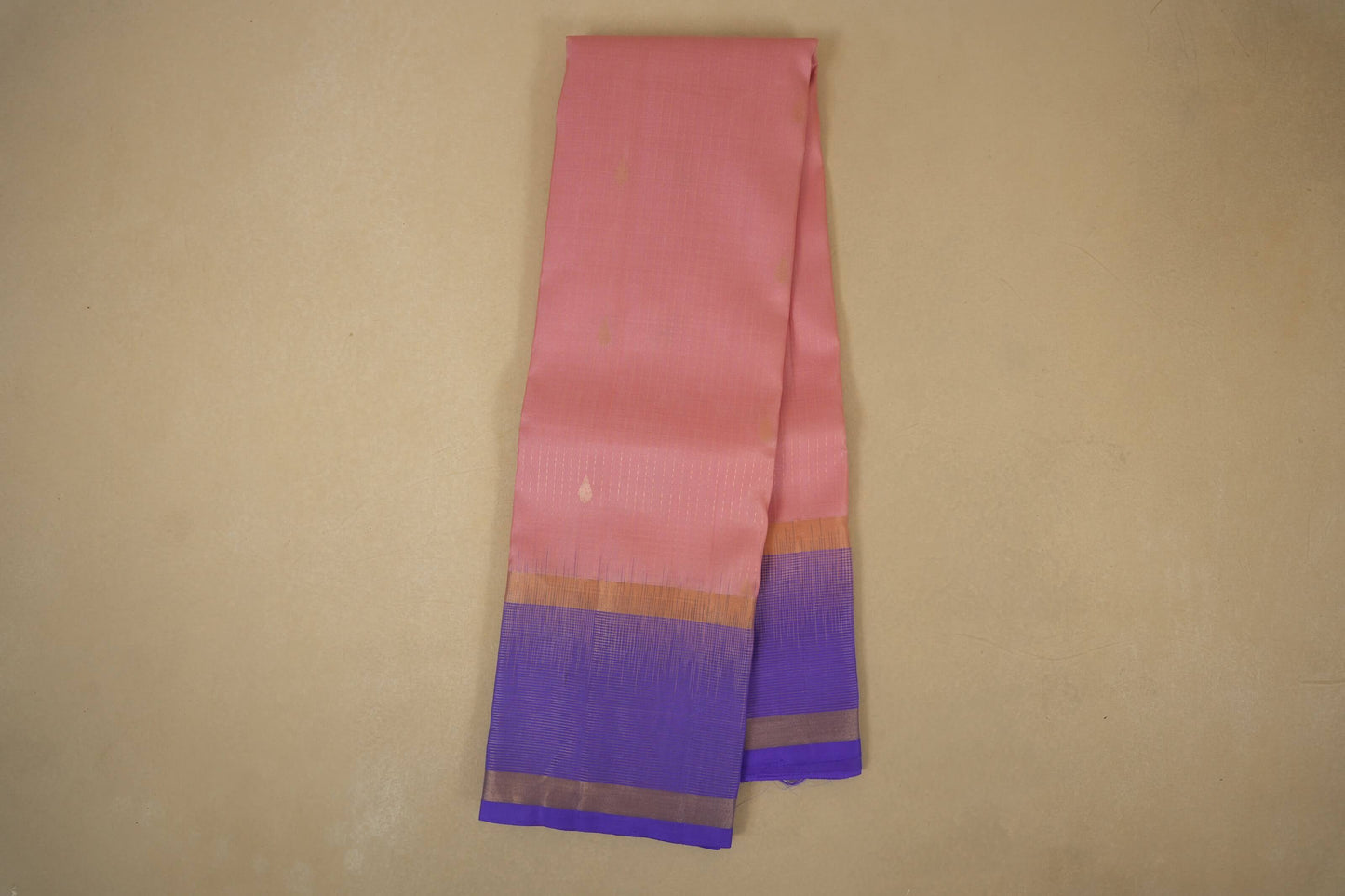 Baby Pink Light weight Kanchipuram Silk Saree 