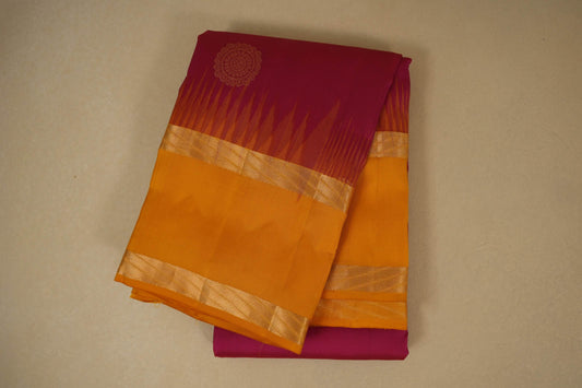 Pink  Light weight Kanjivaram Saree