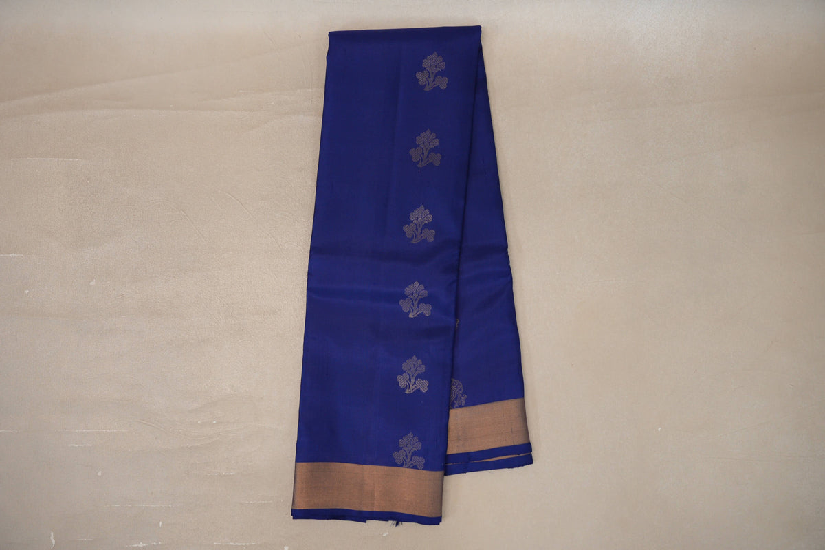 Deep Blue Light Weight Kanchipuram Silk Saree by Shreenivas Silks PSSR0110024