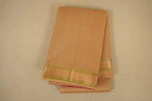 Beige Light Weight Kanjivaram Silk Saree