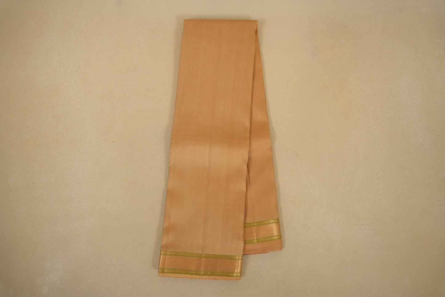 Beige Light Weight Kanchipuram Silk Saree
