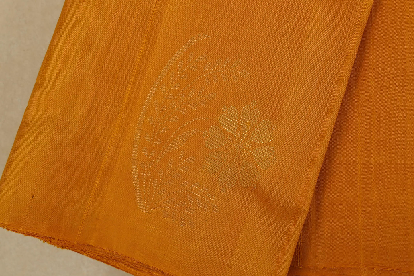 Mustard Light Weight Kanchipuram Silk Saree body