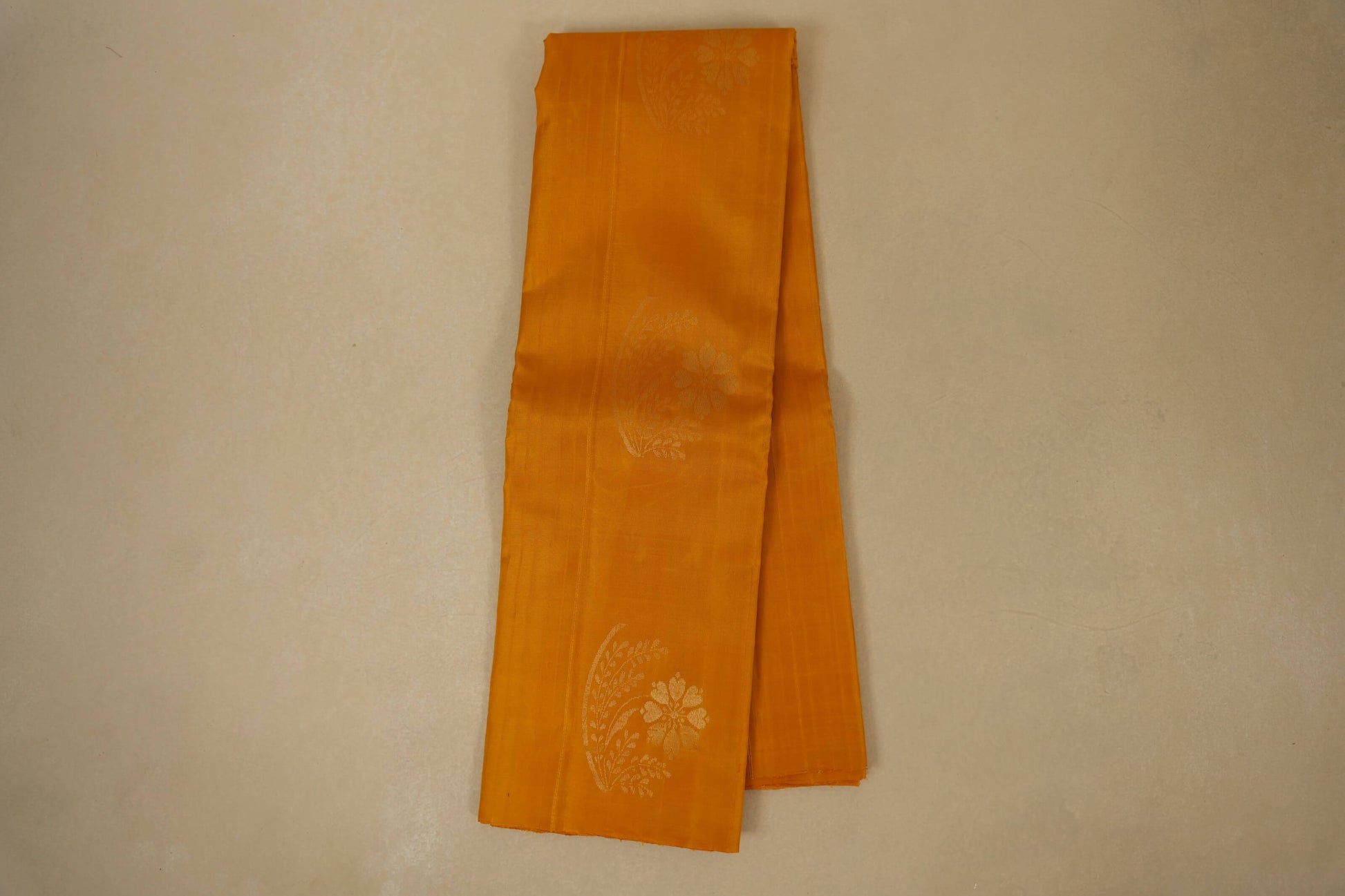 Mustard Light Weight Kanchipuram Silk Saree