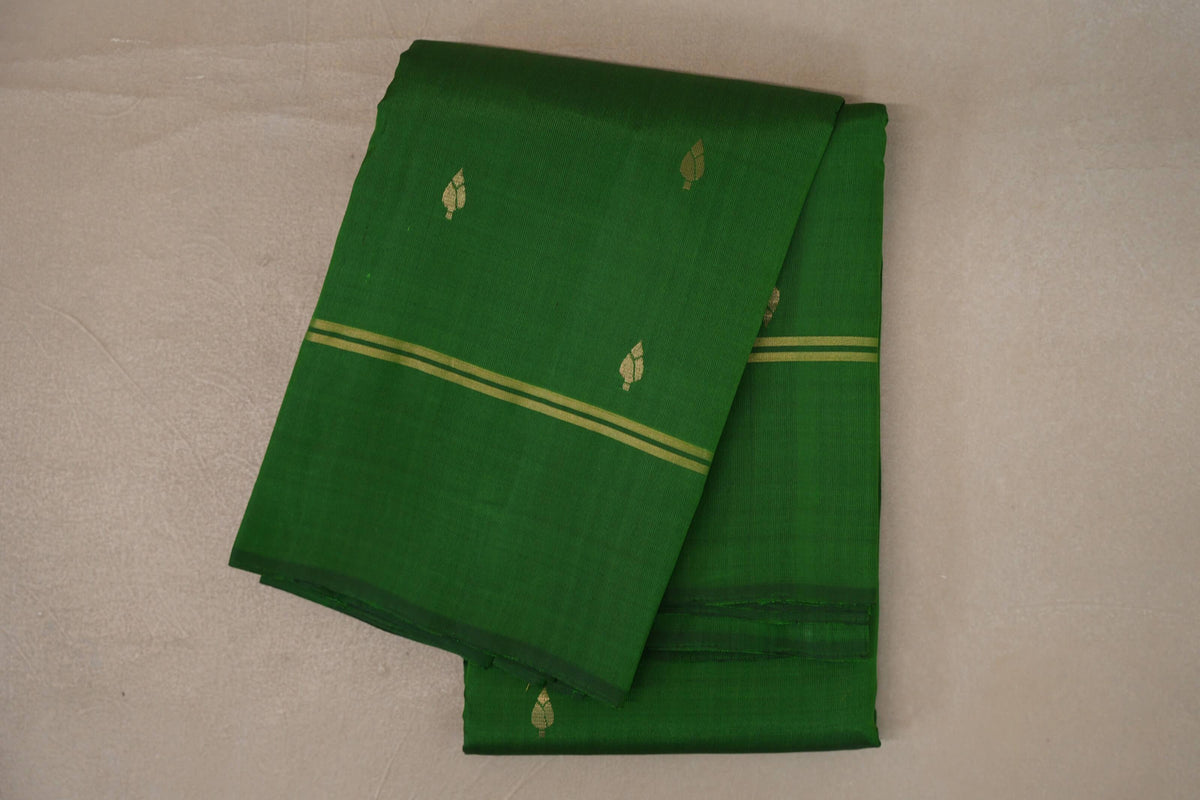 Leaf Green Light Weight Kanchipuram Silk Saree by Shreenivas Silks PSSR0110027