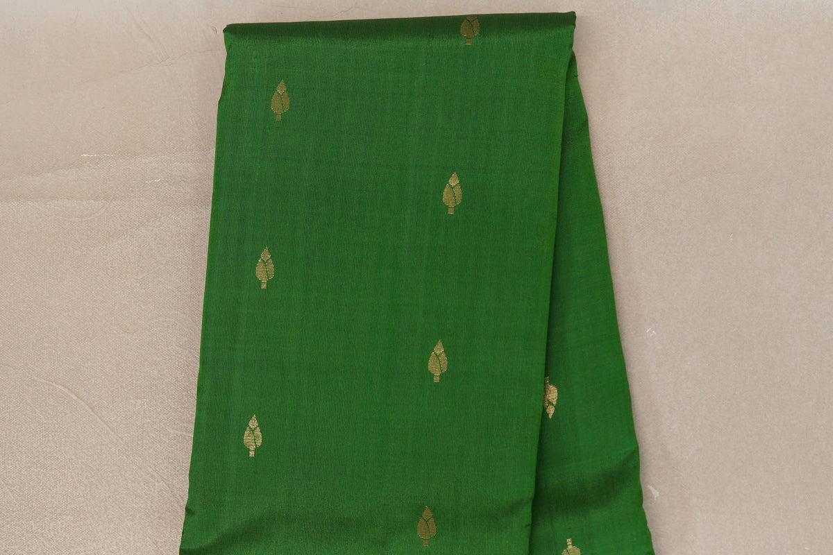 Leaf Green Light Weight Kanchipuram Silk Saree by Shreenivas Silks PSSR0110027