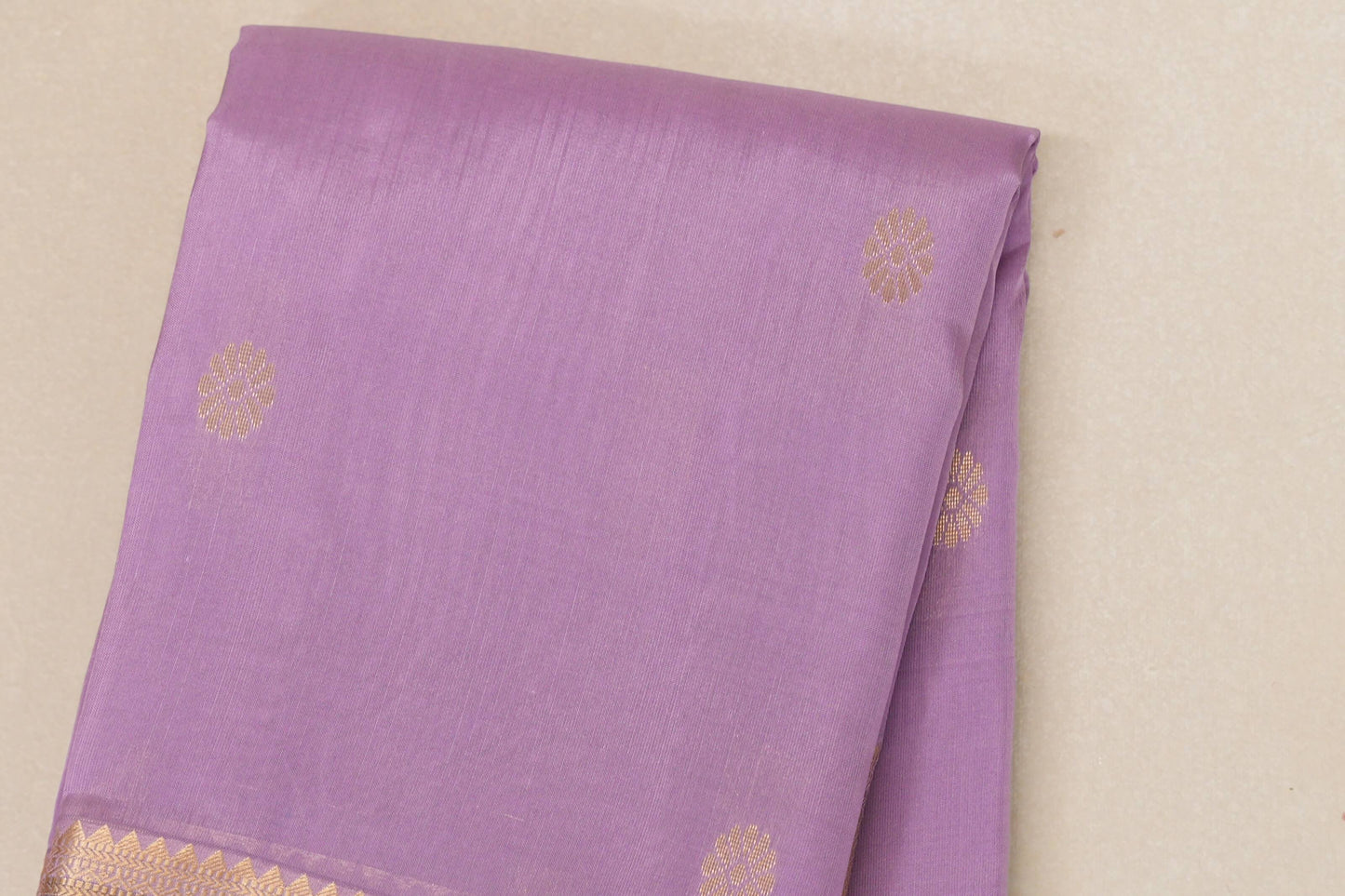 Pastel lavender Light Weight Kanjivaram Silk Saree by Shreenivas Silks body