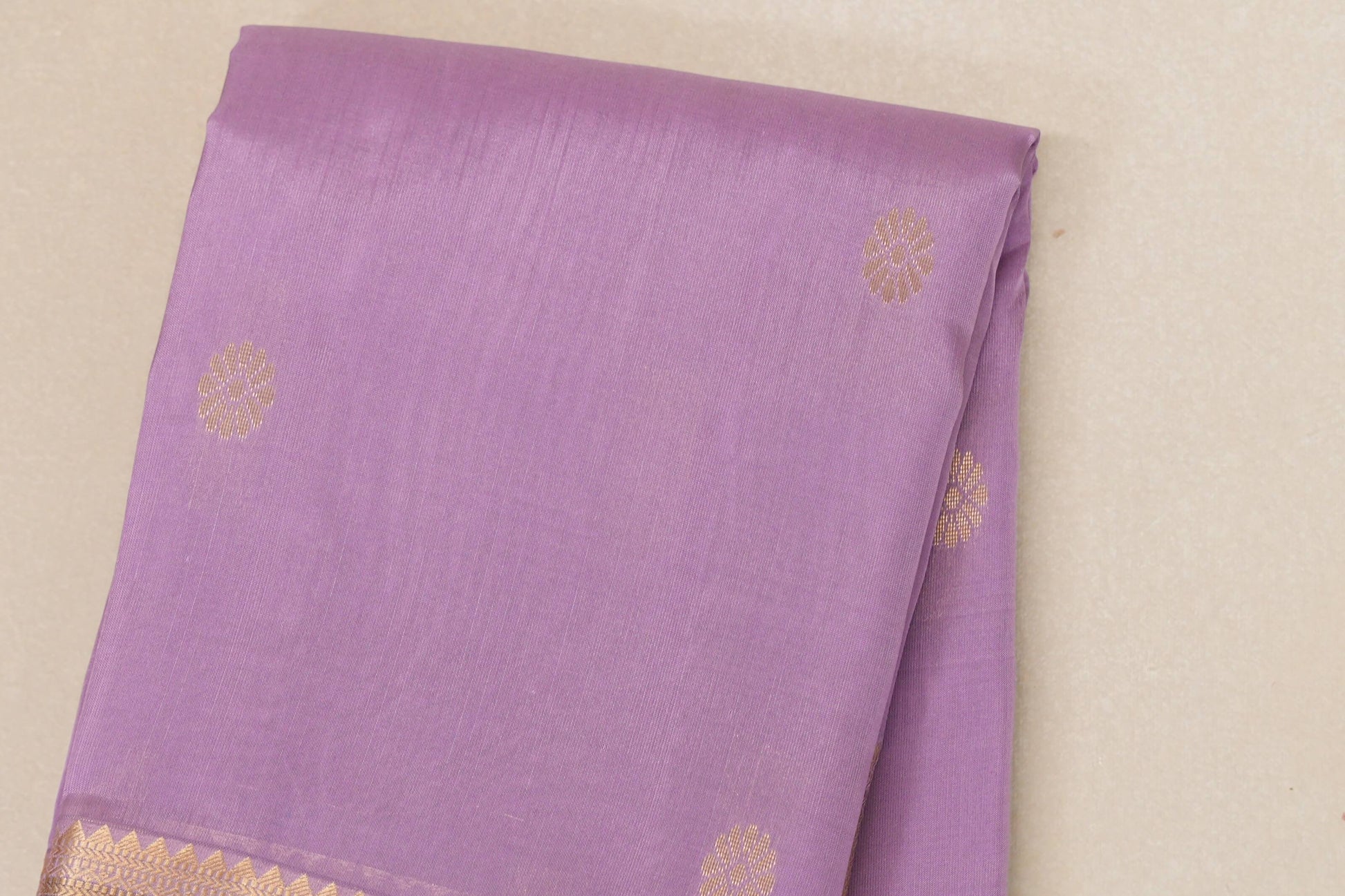 Pastel lavender Light Weight Kanjivaram Silk Saree by Shreenivas Silks body