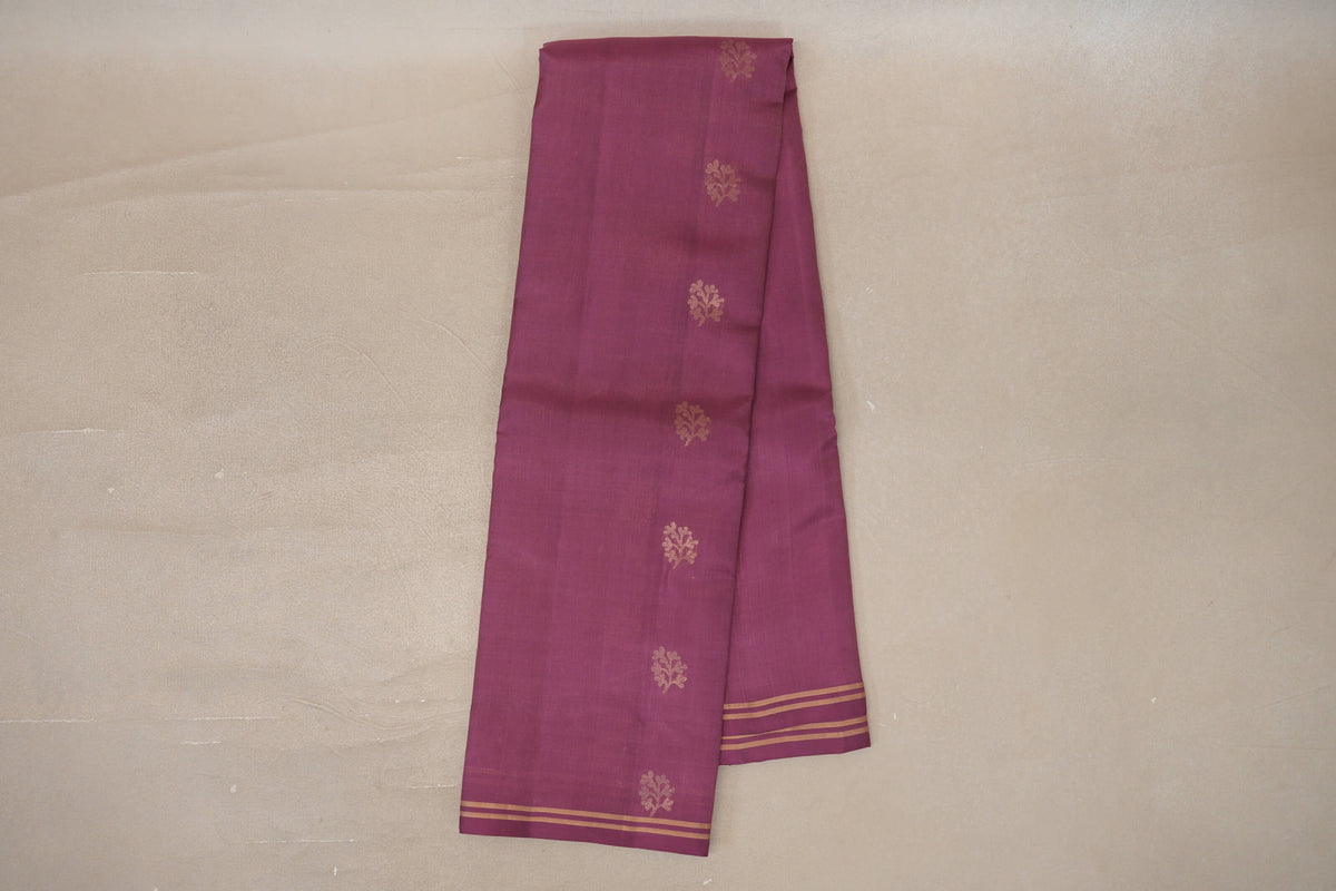 Dusty Mauve Light Weight Kanchipuram Silk Saree by Shreenivas Silks PSSR0110028