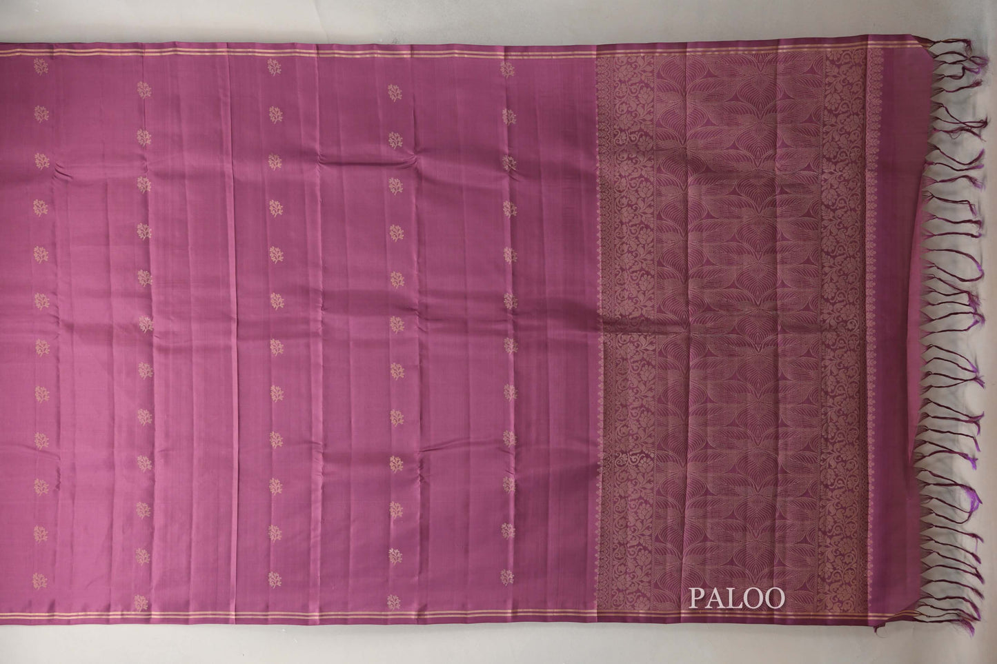 Dusty Mauve Light Weight Kanchipuram Silk Saree by Shreenivas Silks PSSR0110028