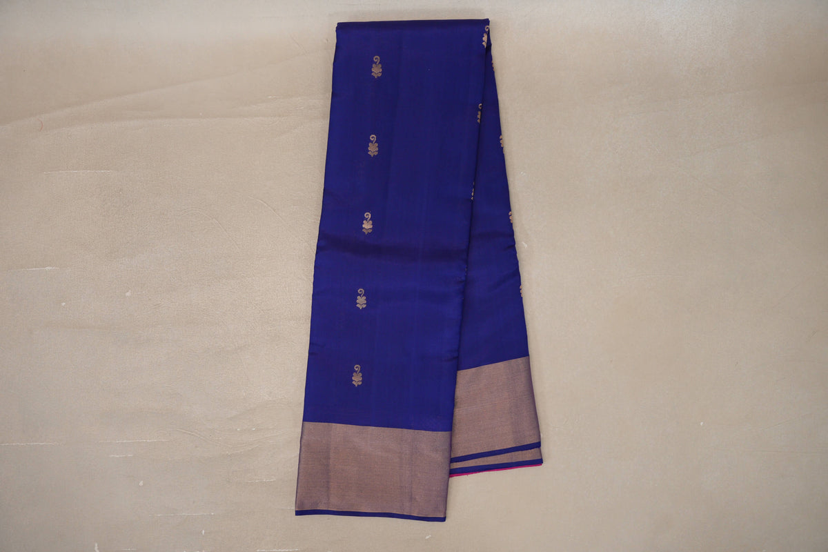 Deep Blue Light Weight Kanchipuram Silk Saree by Shreenivas Silks PSSR0110029