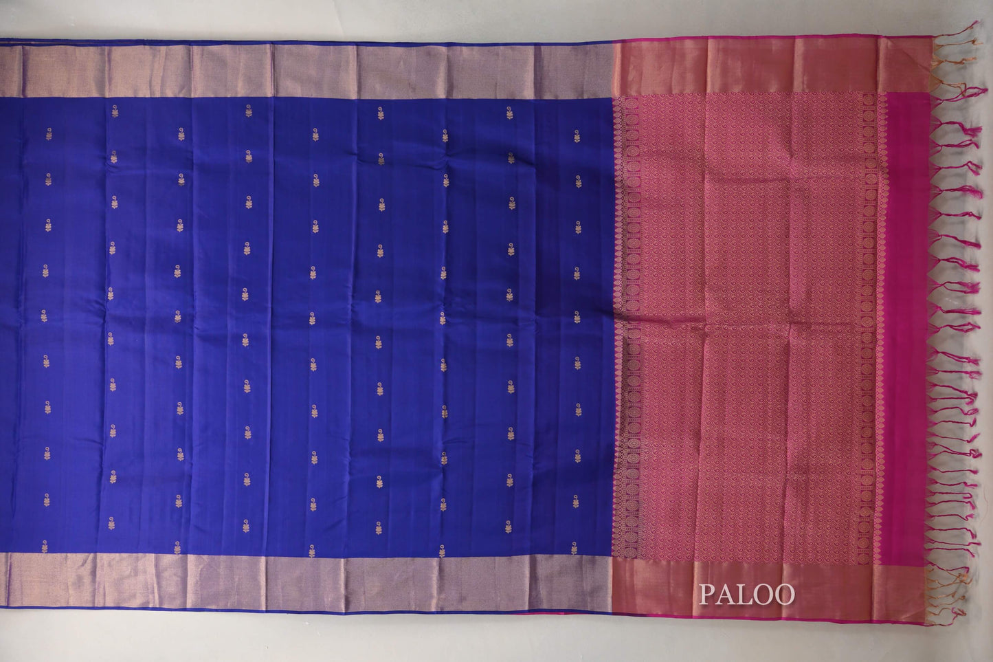 Deep Blue Light Weight Kanchipuram Silk Saree by Shreenivas Silks PSSR0110029