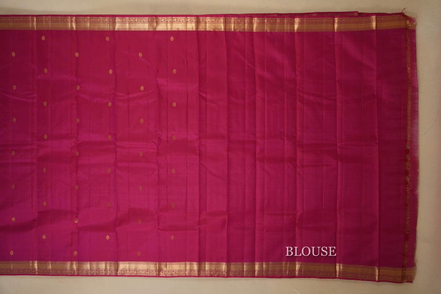 Pink Light Weight Kanjivaram Silk Saree blouse