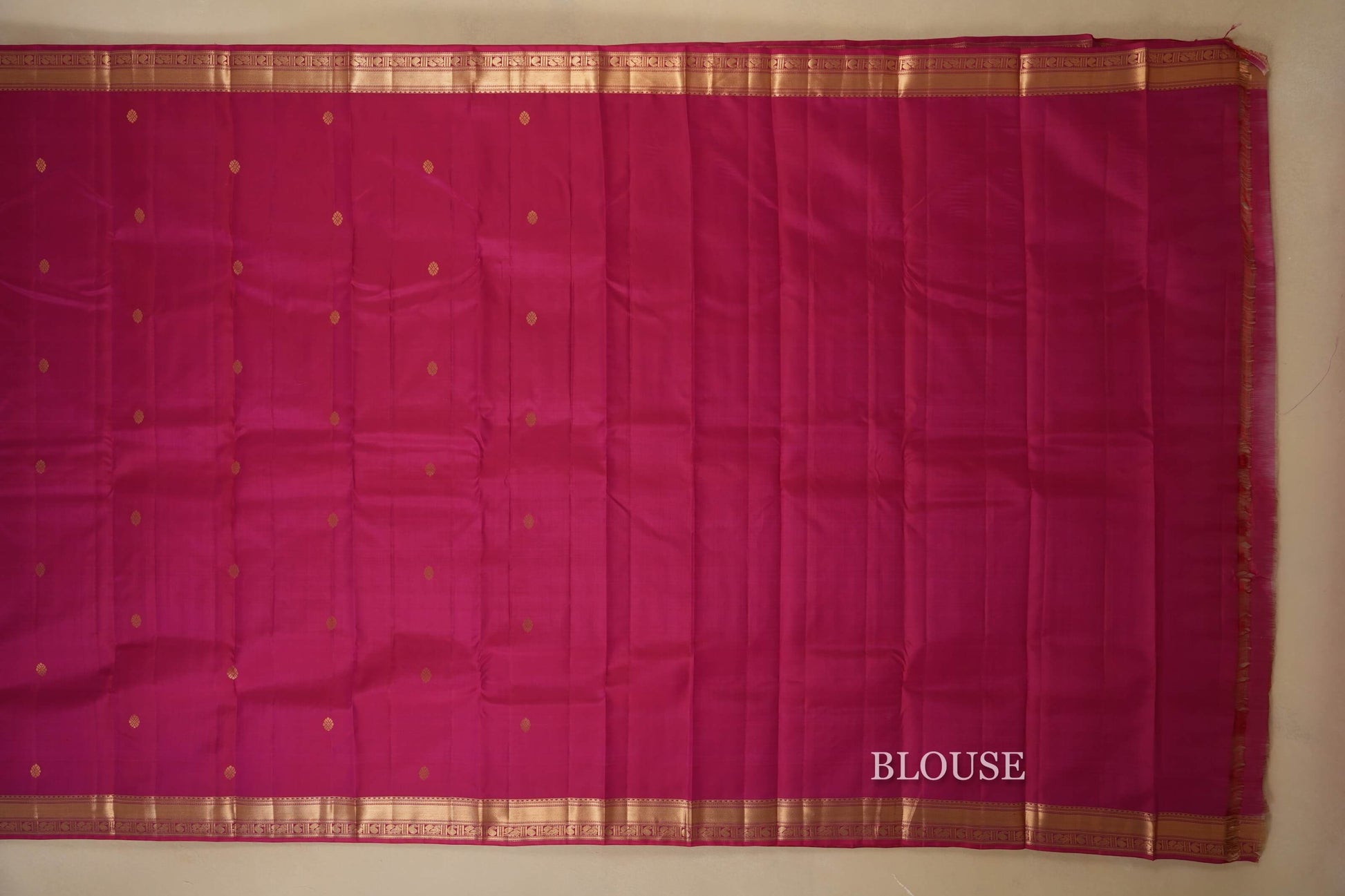 Pink Light Weight Kanjivaram Silk Saree blouse