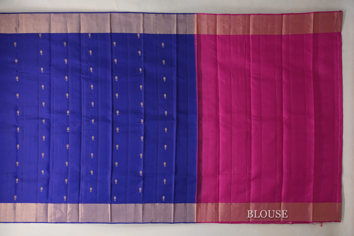 Deep Blue Light Weight Kanchipuram Silk Saree by Shreenivas Silks PSSR0110029