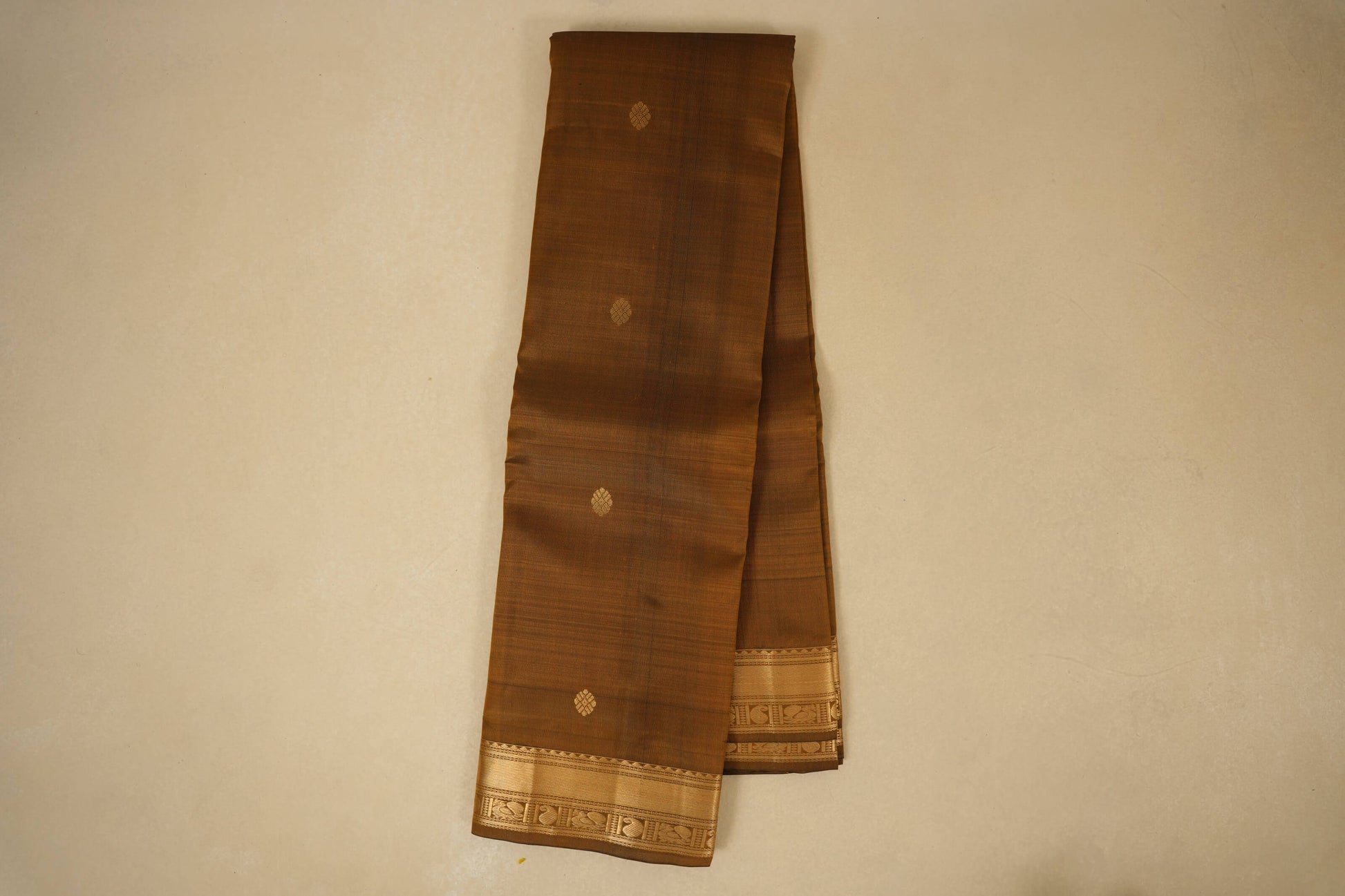 Mehendi Green Light weight Kanchipuram Saree