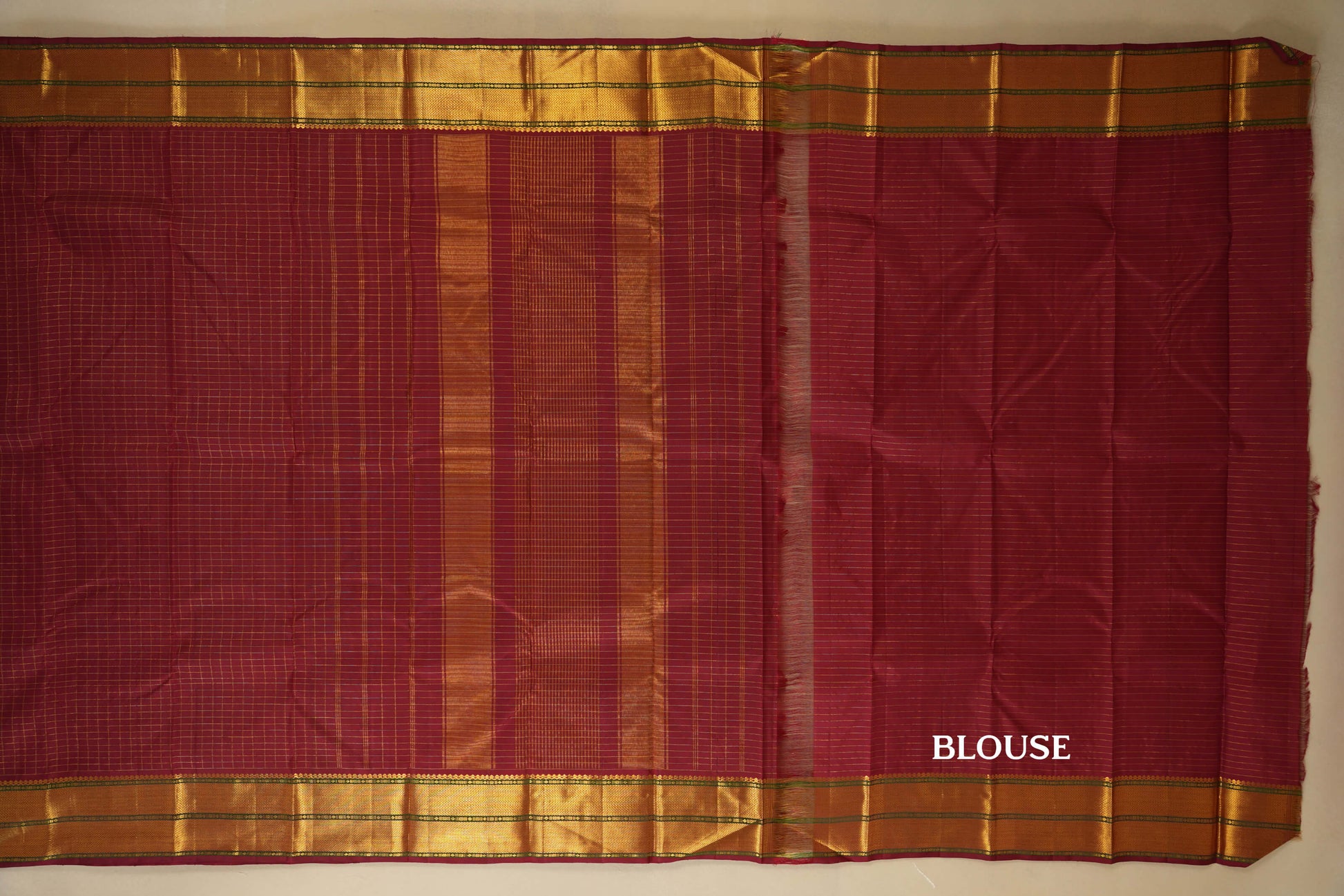 vintage kanjivaram silk saree blouse