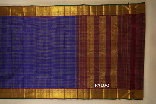 vintage kanjivaram silk saree paloo