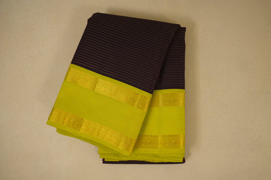 Coffee brown vintage kanjivaram silk saree
