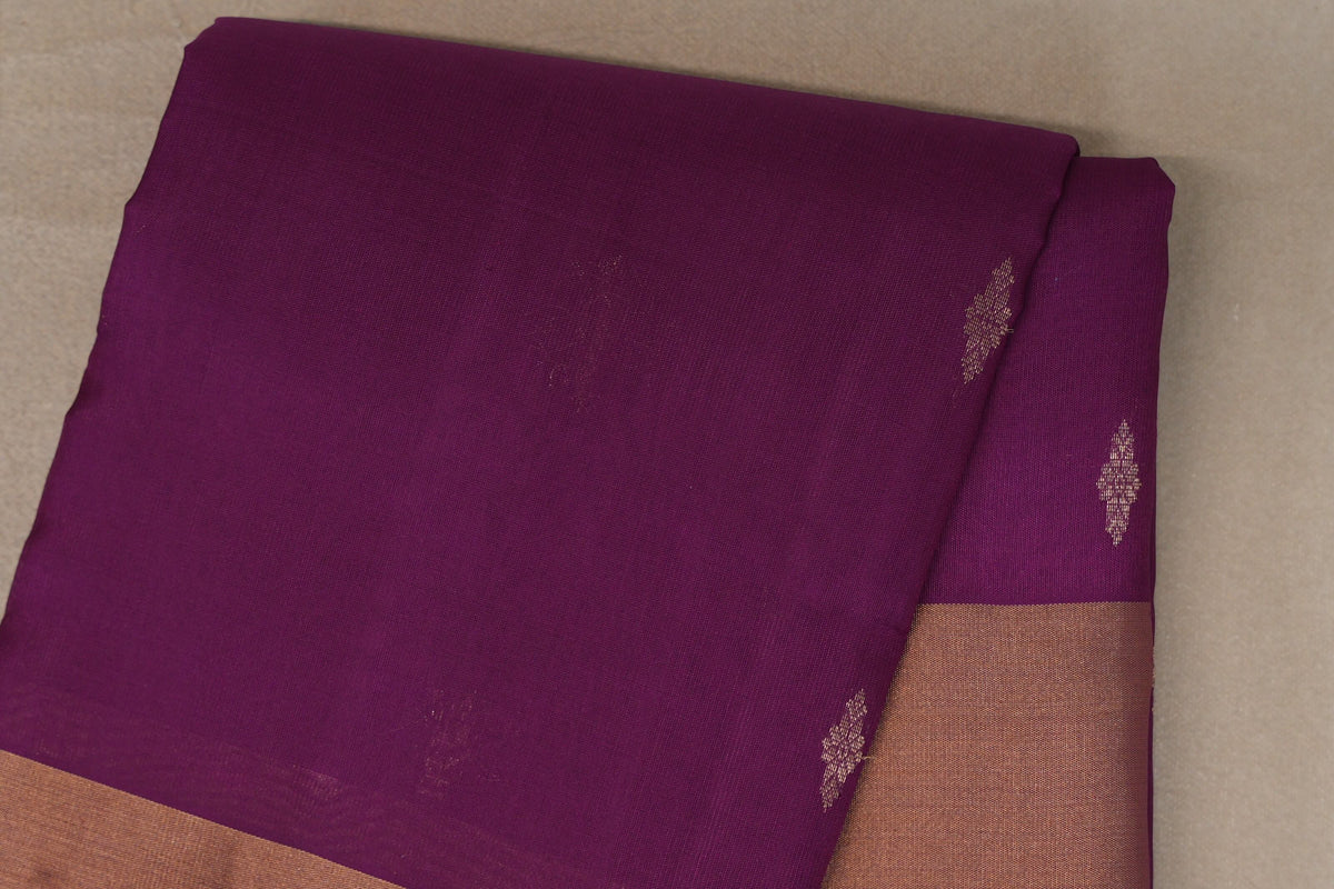 Deep Magenta Light Weight Kanchipuram Silk Saree by Shreenivas Silks PSSR0110044
