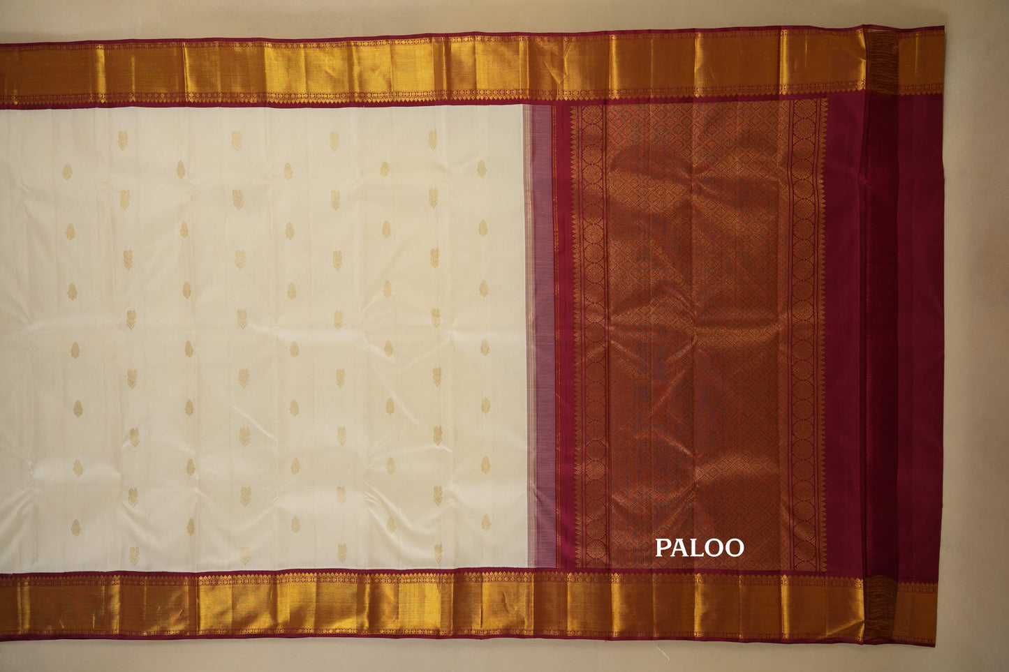 vintage kanjivaram silk saree paloo