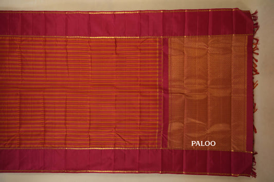 vintage kanjivaram silk saree paloo