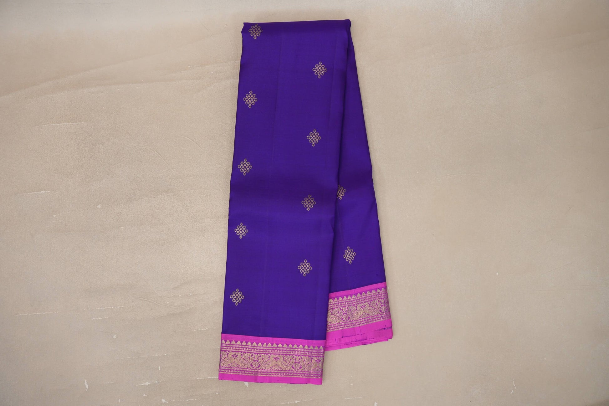 Violet Purple Vintage Kanjivaram Silk Saree online
