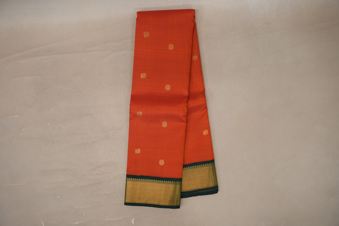 Bright Orange Vintage Kanjivaram Silk Saree online
