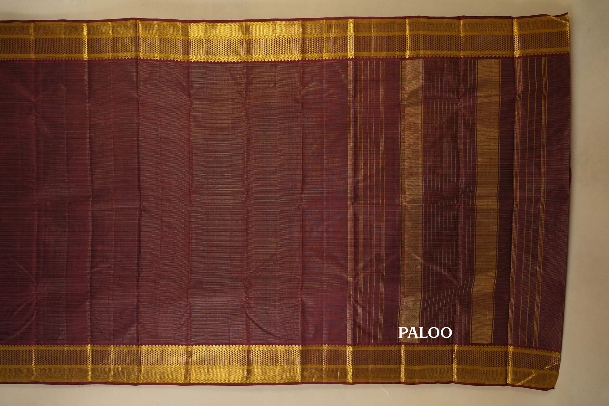 vintage kanjivaram silk saree paloo