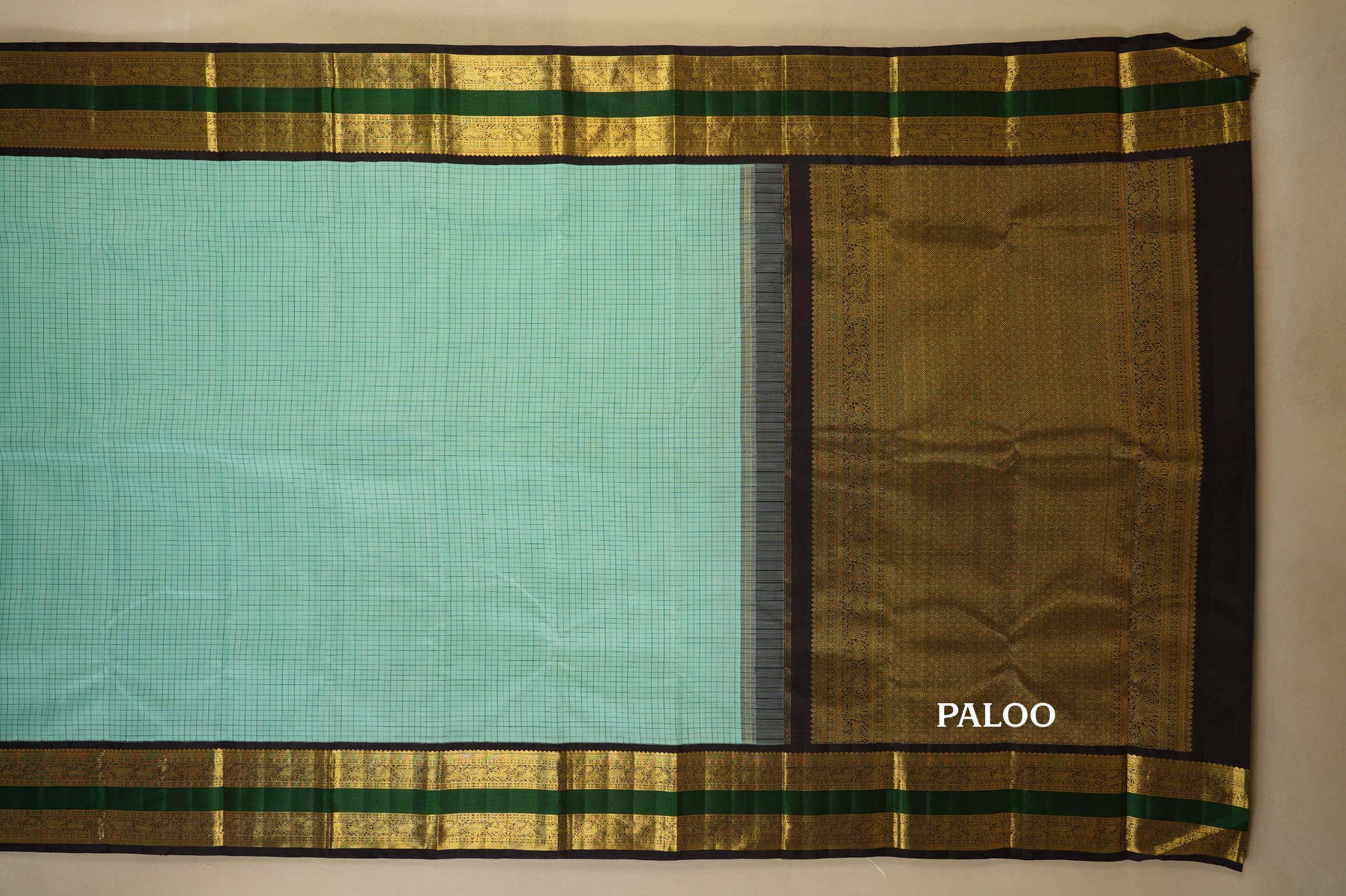 vintage kanjivaram silk saree paloo