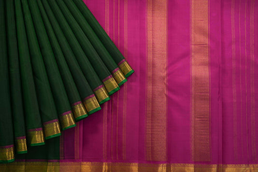 Green kanchipuram silk saree