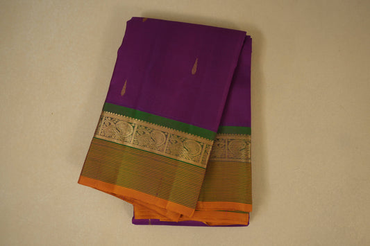 Magenta vintage kanjivaram silk saree