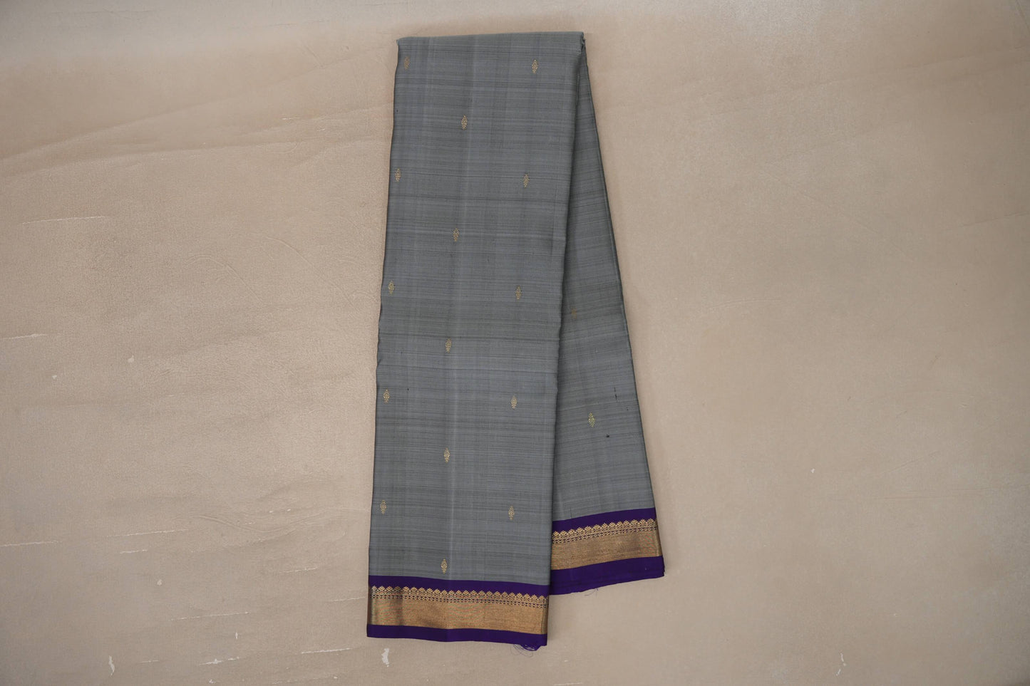 Silver Grey  Vintage Kanjivaram Silk Saree online