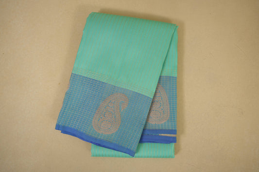 Rama green vintage kanjivaram silk saree
