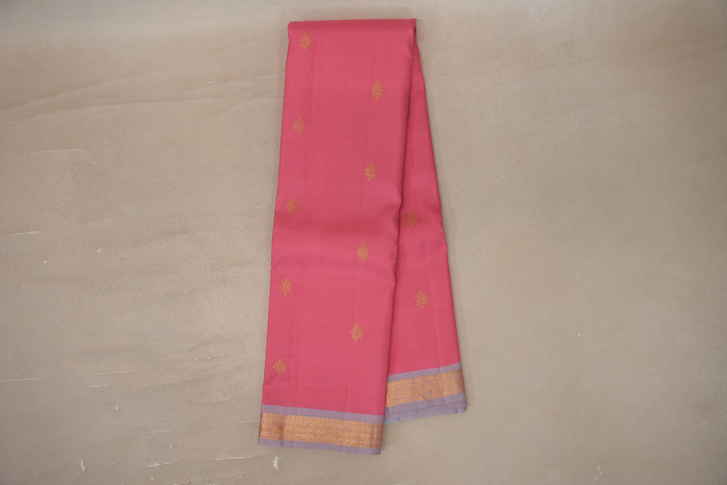 Rose Pink Vintage Kanjivaram Silk Saree onllne