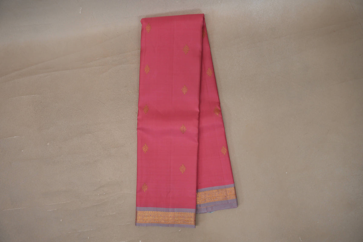Rose Pink Vintage Kanjivaram Silk Saree online