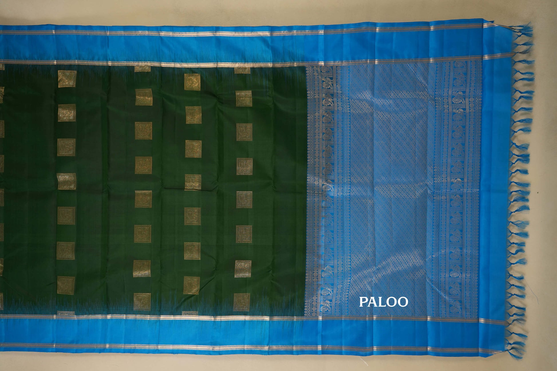 vintage kanjivaram silk saree paloo
