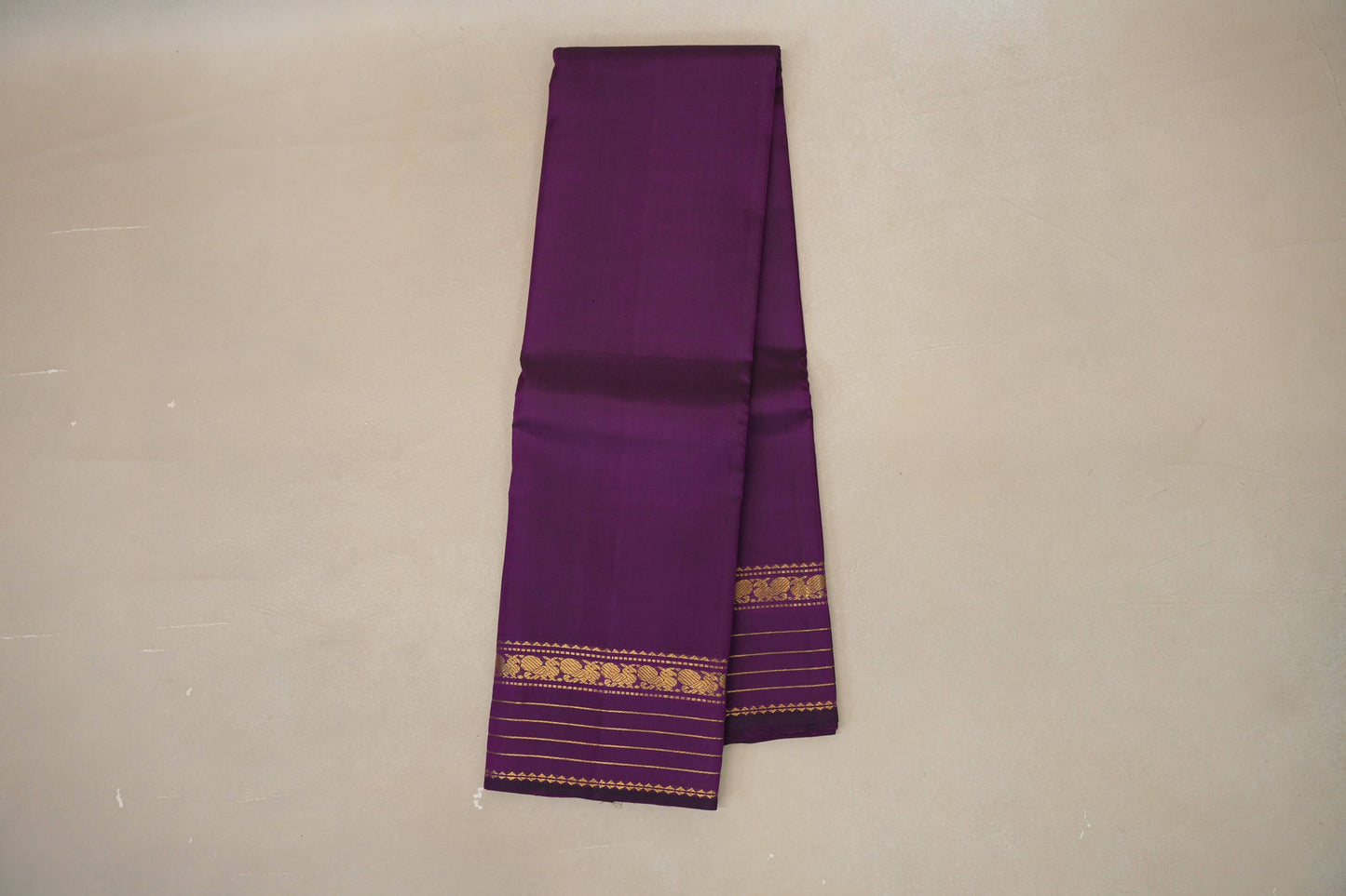 Deep Purple Vintage Kanjivaram Silk Saree  by Shreenivas Silks PSSR018878