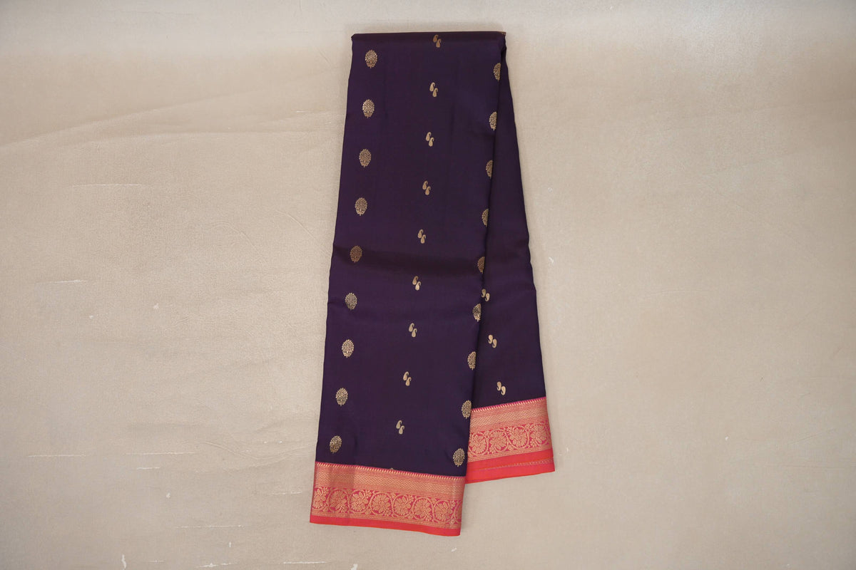 Deep Purple Soft Silk Saree online