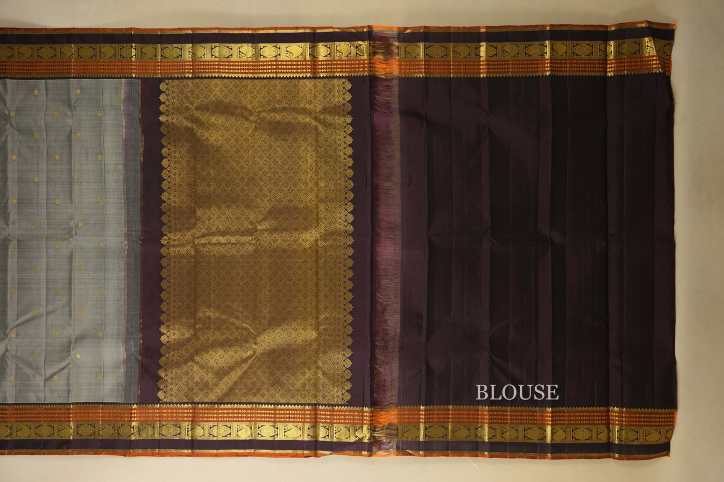 vintage kanjivaram silk saree blouse