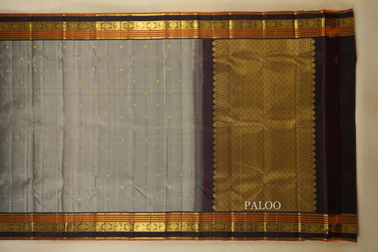 vintage kanjivaram silk saree paloo
