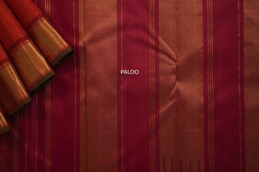 Plain kanchipuram silk saree