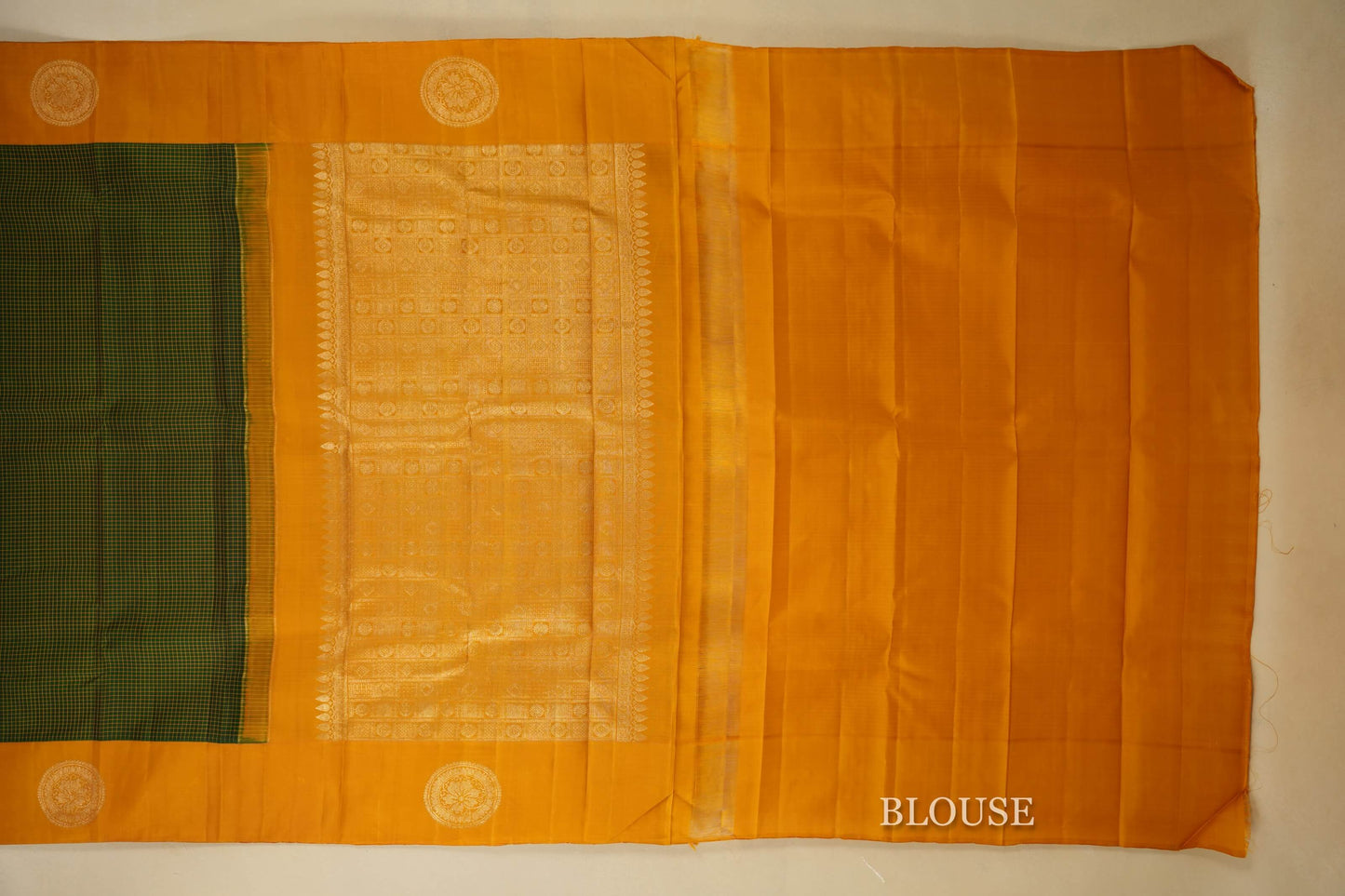 vintage kanjivaram silk saree blouse